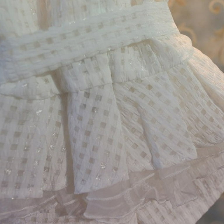 Girls White Dress Set