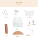 High Chair With Wooden Footrest 