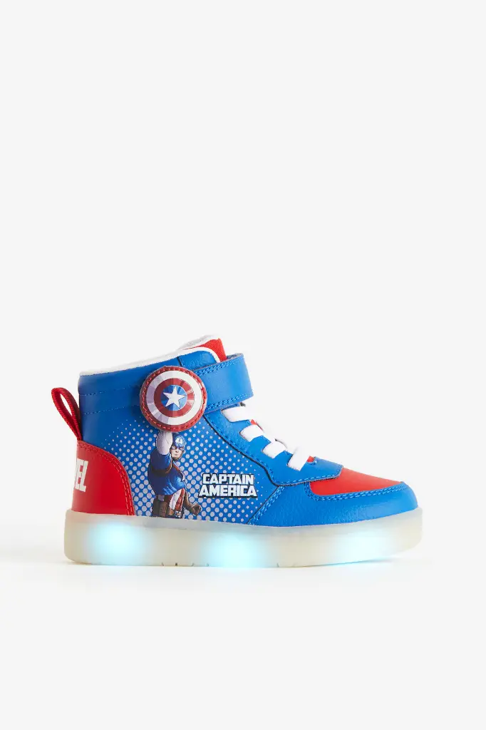 H&M Captain America High Top Sneaker (UK 9/EU-26)