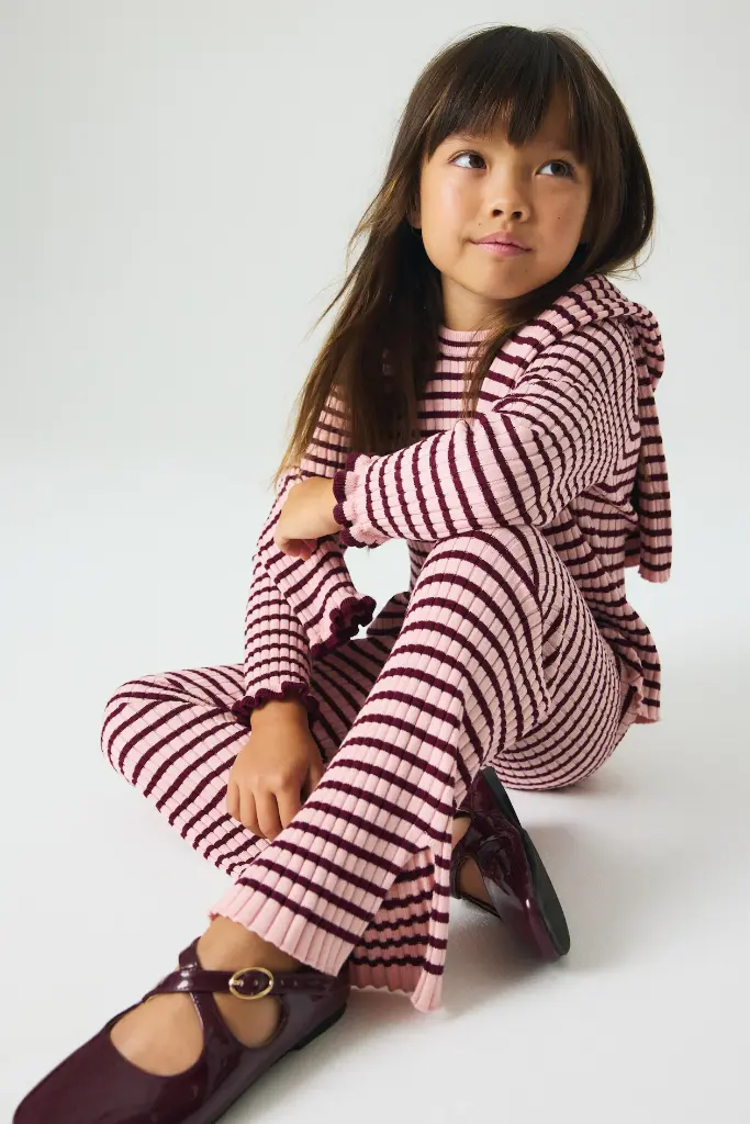 H&M Wine Ballerina Shoe 
