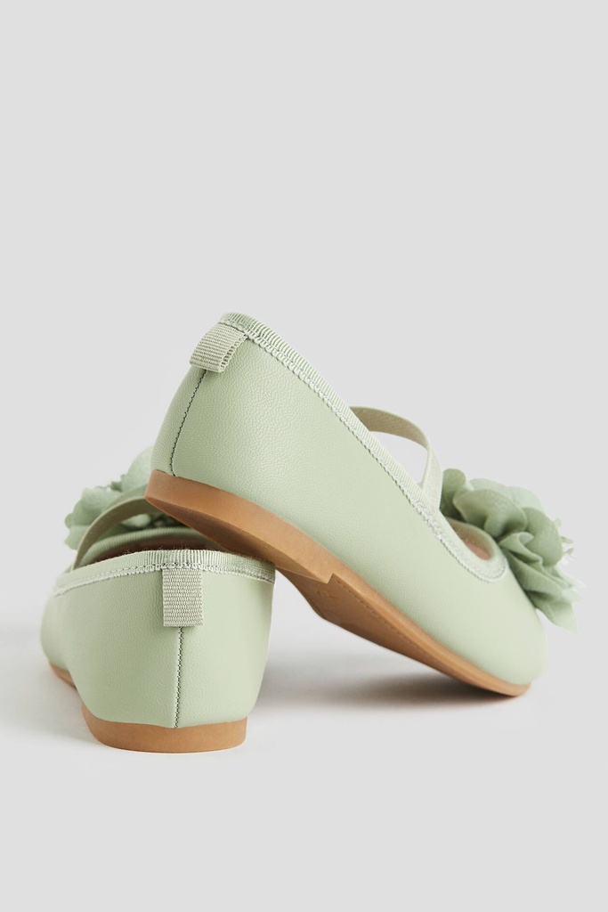 H&M Green Ballerina Shoe 