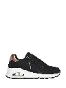 Skechers Girls Uno Gen 1 Sneakers (Black & White)