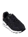 Skechers Girls Uno Gen 1 Sneakers (Black & White)