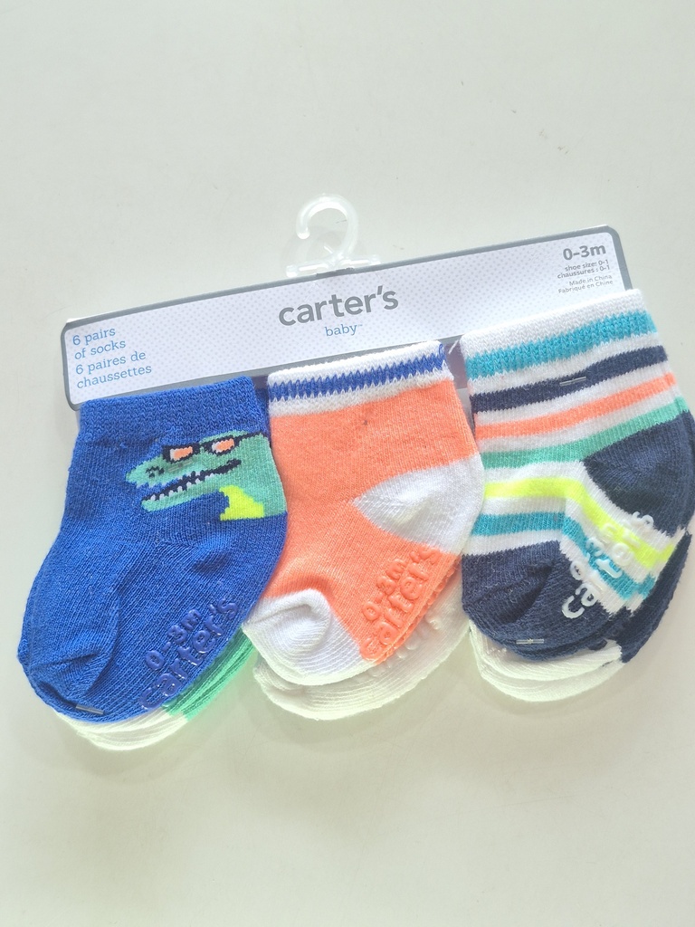 Carter's 6 Pairs Of Socks Boys (0-3m)