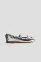 H&M Girl's Silver Ballet Shoe