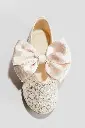 H&M Glitter Ballet Shoe With Bow Tie 