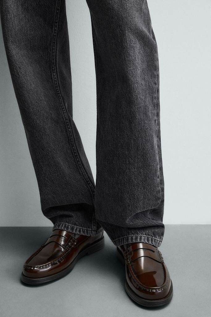 Zara Brown Loafer Shoe 