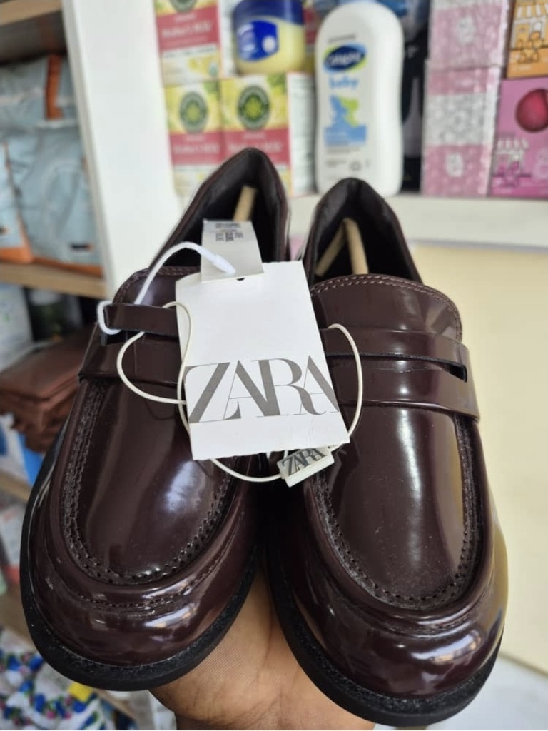Zara Brown Loafer Shoe 