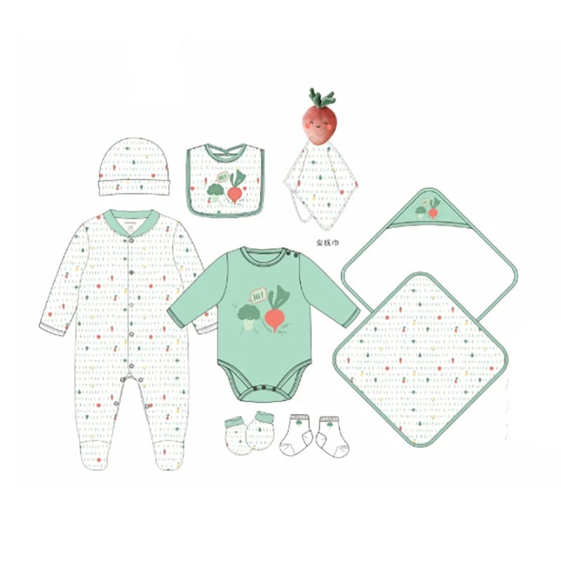 Sunnozy 8pcs Set Sleepsuit Girls 