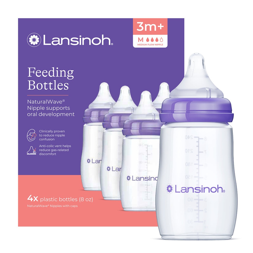 Lansinoh Feeding Bottles 3 set - 8oz
