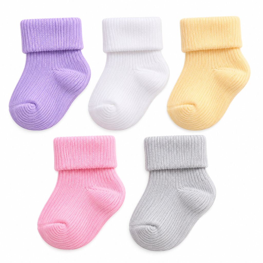 Sunnozy 5pack Baby Girls Socks 