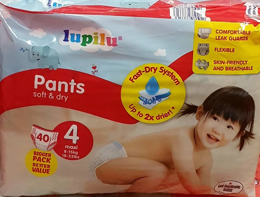 Lipulu Pants Soft &Dry 40Pcs Size 4