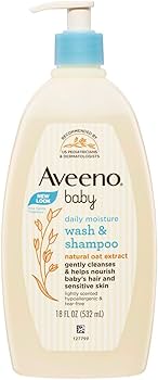 Aveeno Wash & Shampoo 18fl Oz (532ml)