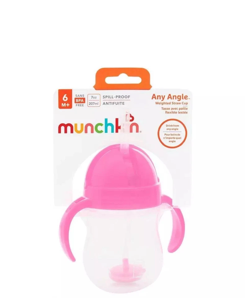 Munchkin Any Angle Weighted Straw Cup 7oz