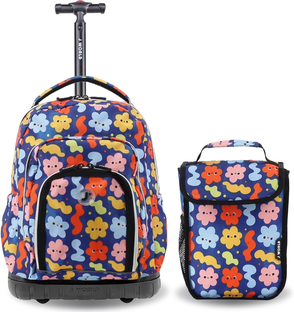 New trolley back pack with luch bag