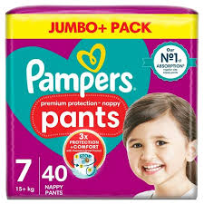 Pampers Premium Protection 40Pcs Size 7