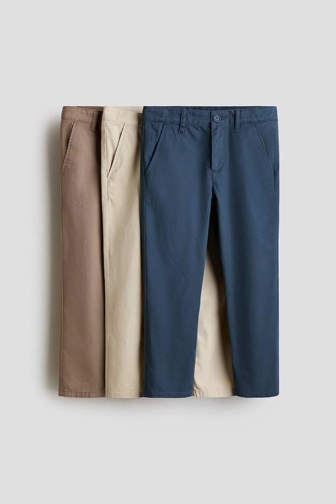 H & M 3pcs Set Khaki Trousers 