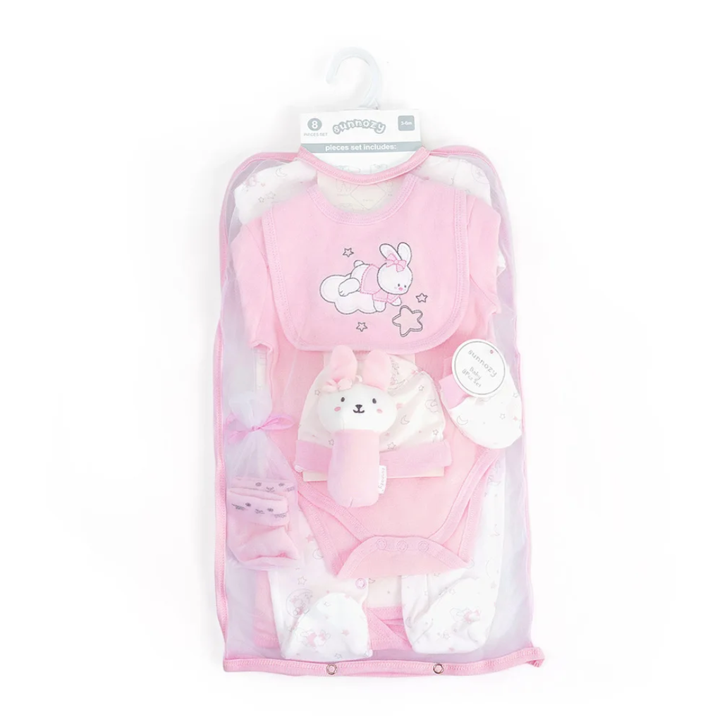 Sunnozy 8pcs Set Sleepsuit