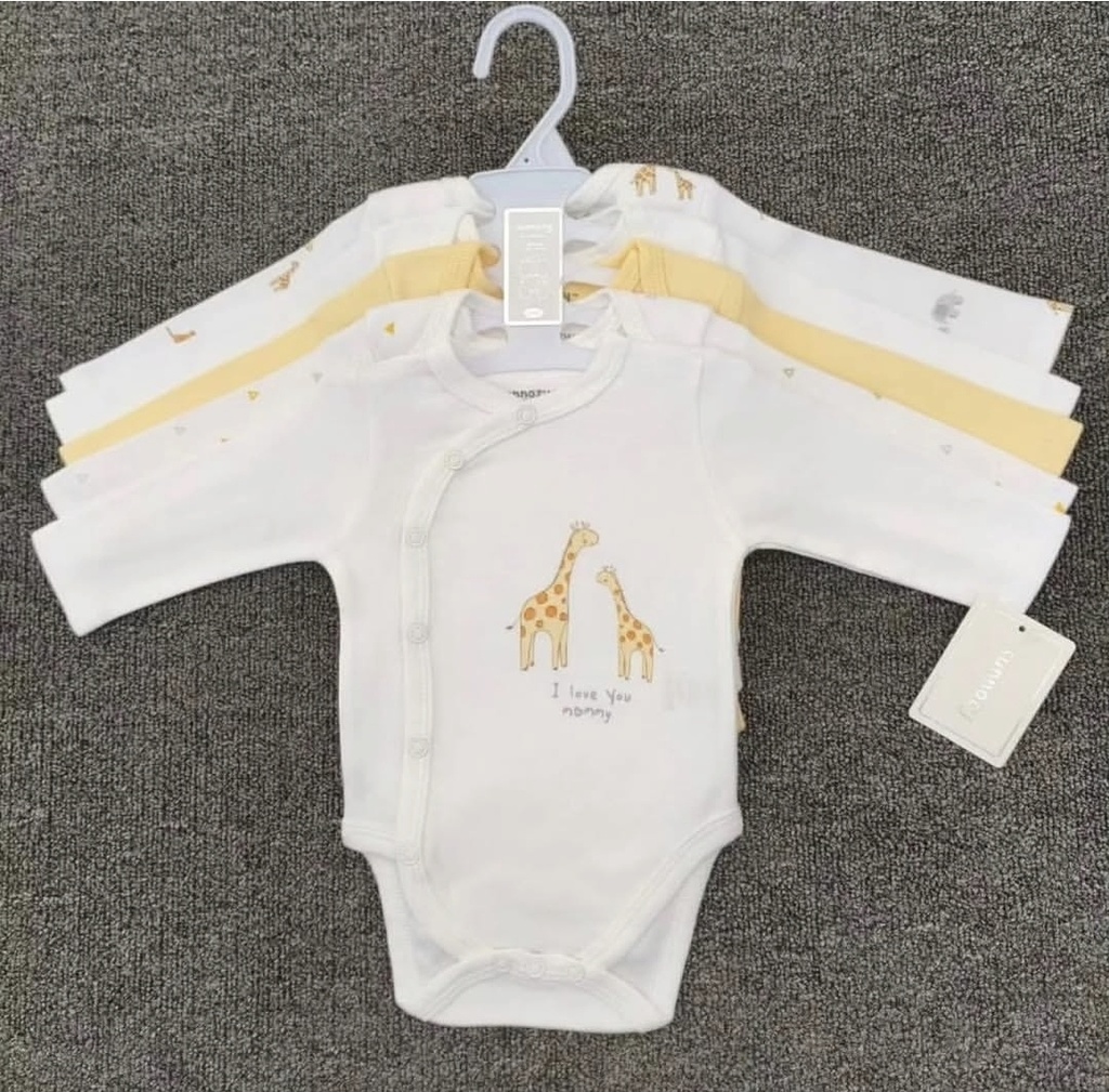 Sunnozy 5pcs Set Bodysuit Long Sleeve 
