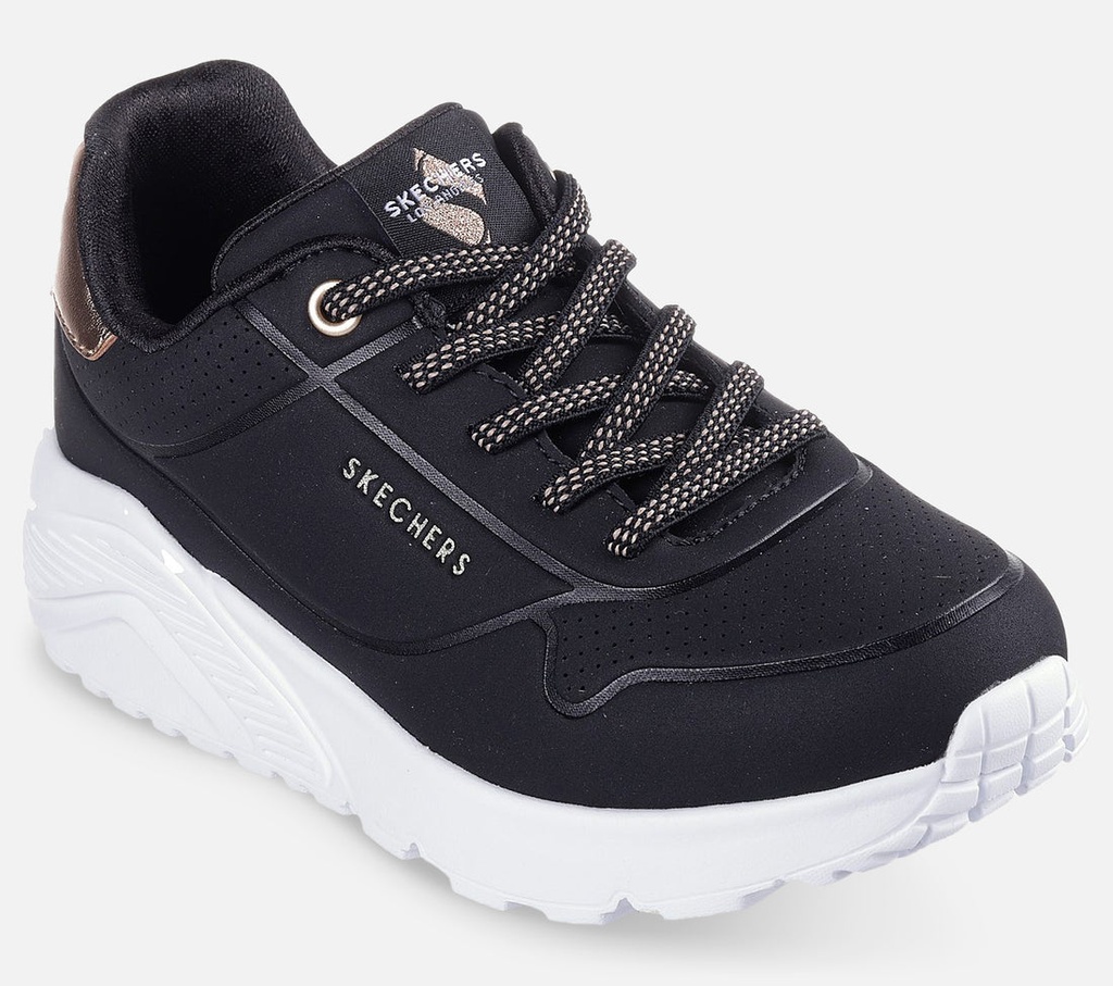 Skechers Kid's Uno Lite (Black & White)