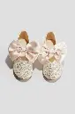 H&M Glitter Ballet Shoe With Bow Tie 