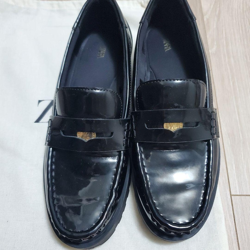 Zara Black Chunky Loafer 