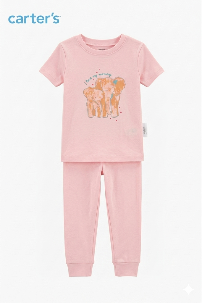 Carter's 2pcs Set Girls (Elephant Design)
