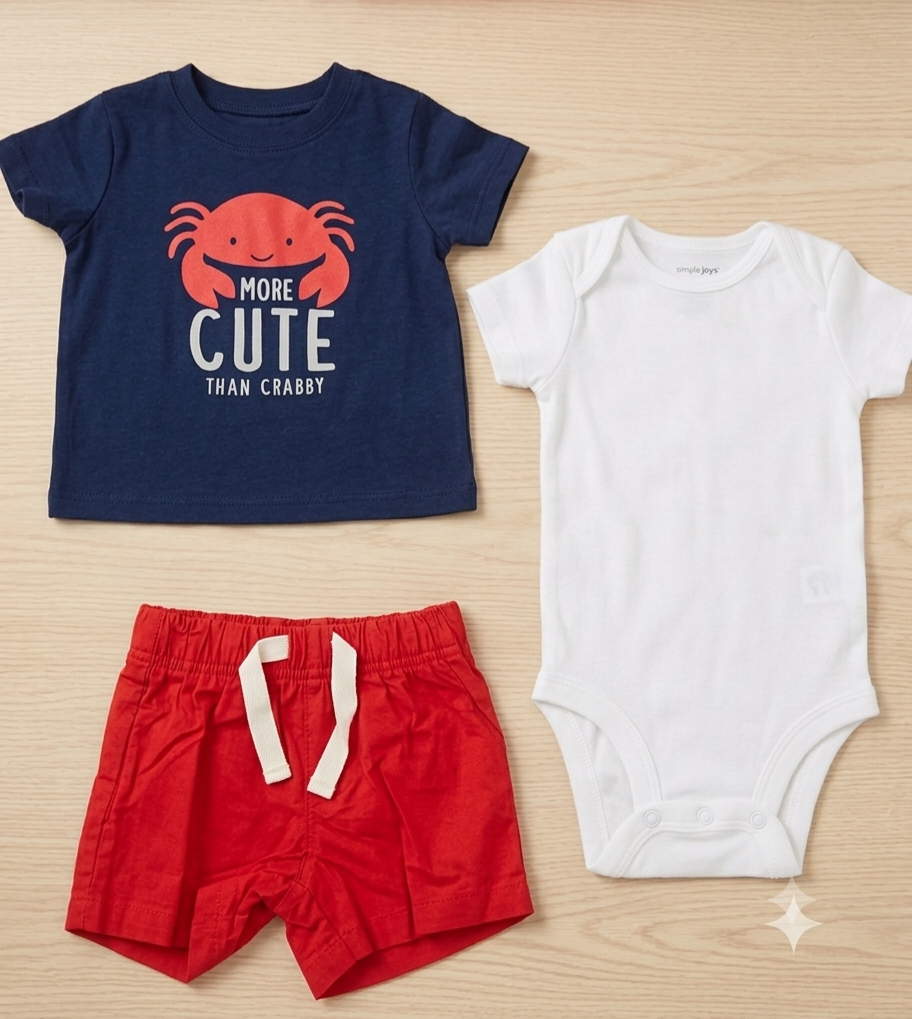 Carter's 3pcs Set Boys  (0-3m)