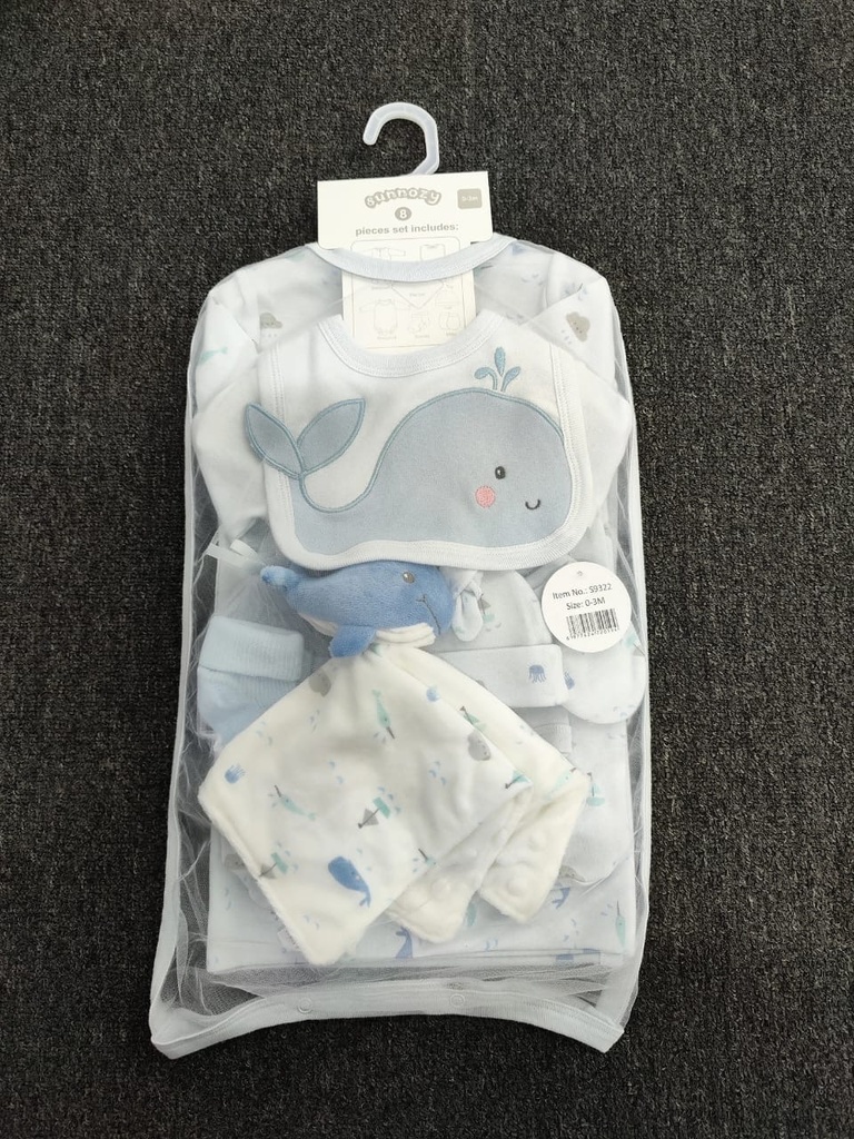 Sunnozy 8pcs Set Sleepsuit Boys