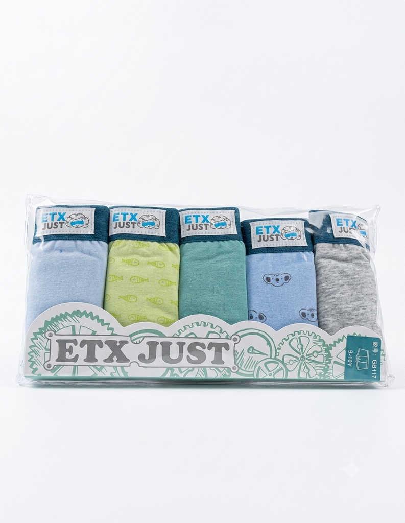  ETX JUST 5pcs Set Boxers 