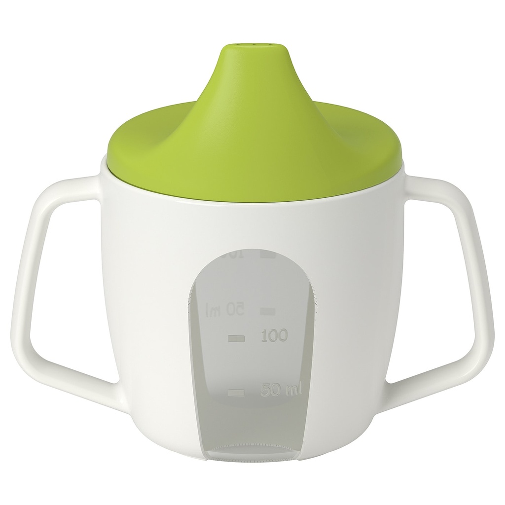 Baby Learning Cup White With Coloured Cover