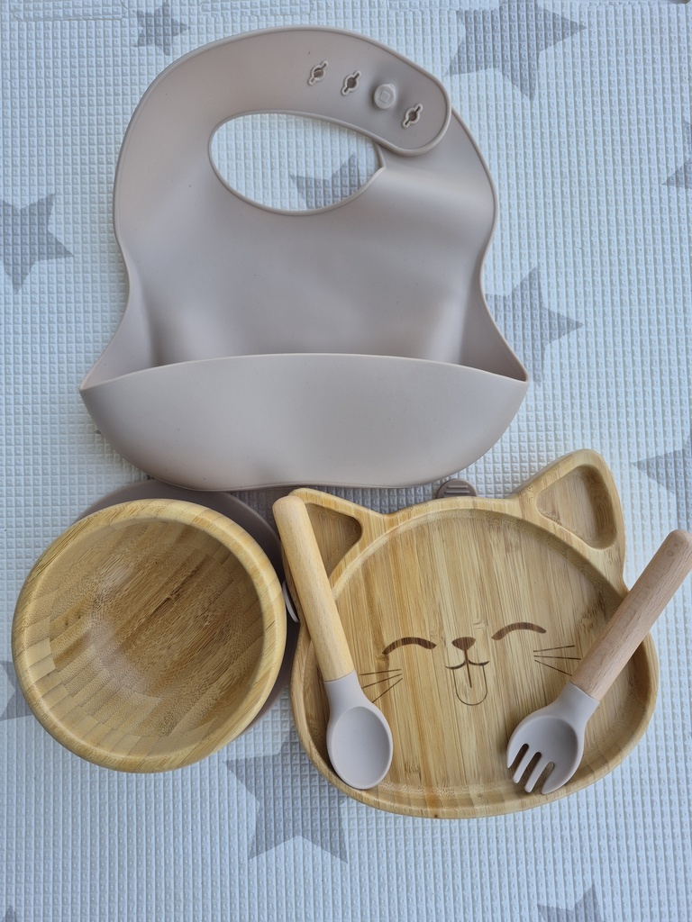 Bamboo Wooden Dinner Set