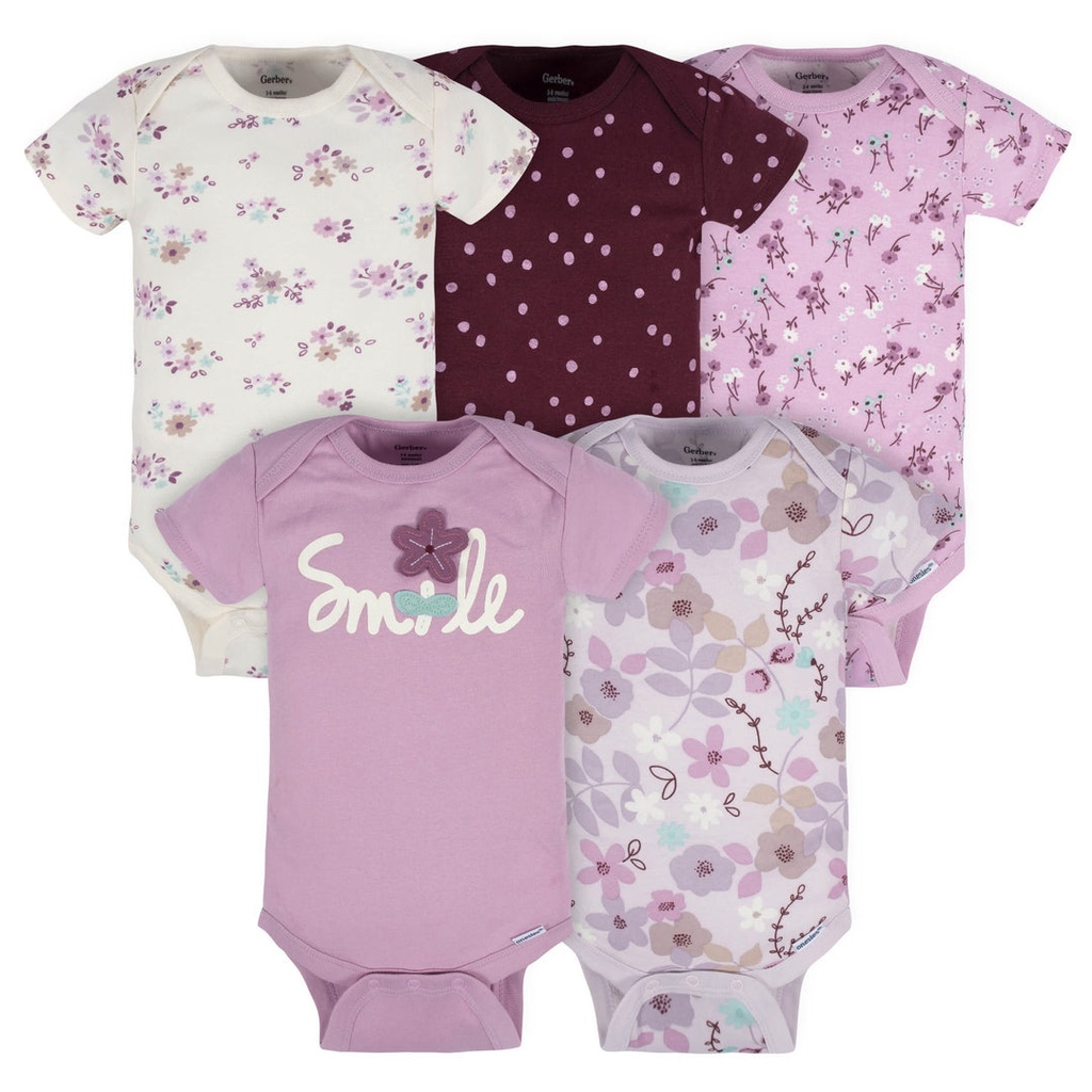 Gerber Girls 5Pcs Bodysuit