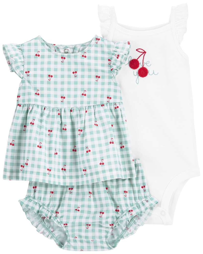 Carter's Baby Girls 3pcs Set Outfit 