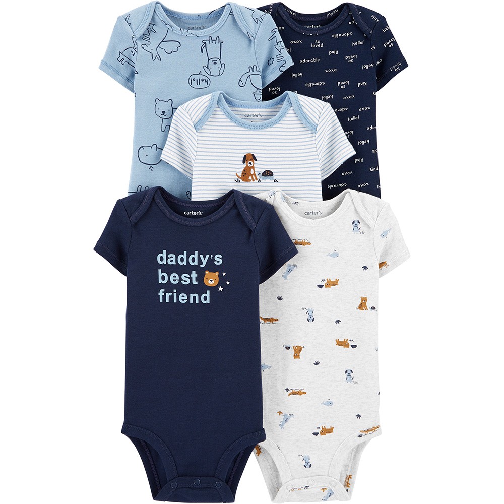 Carters 5pcs Set Bodysuits Boys