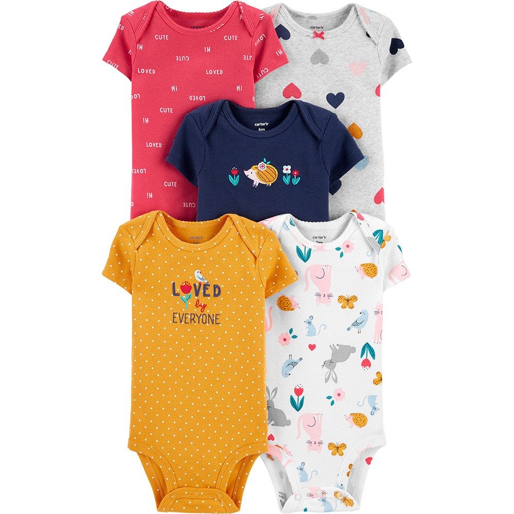Carters Girls 5pcs Set Bodysuit