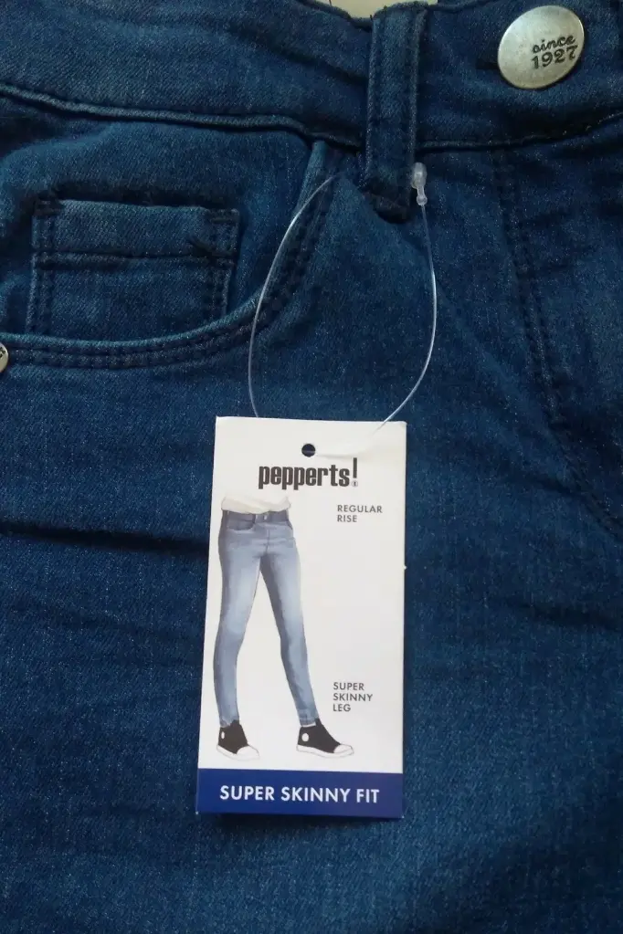 Girls Denim Trousers Peppert