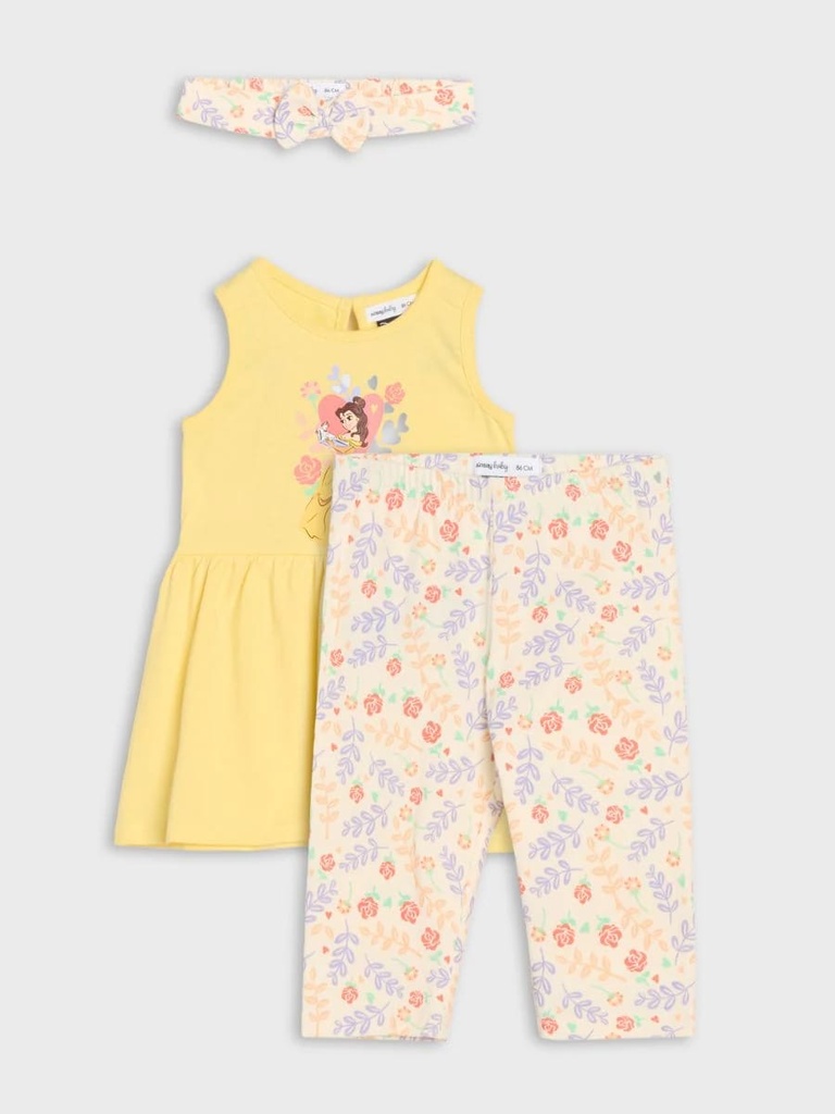 Belle Floral 3-Piece Baby Outfit Set