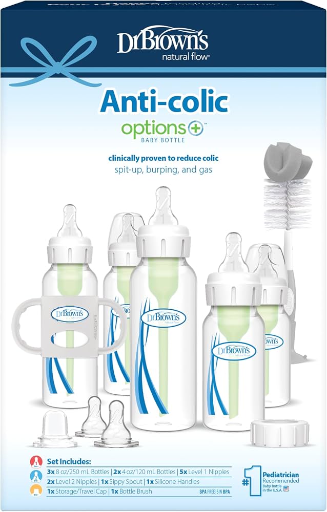 Dr Brown  Options Anti-Colic Bottle To Sippy Gift Set