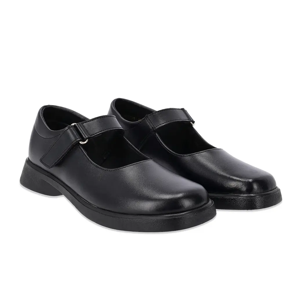 Girls Black School Shoes