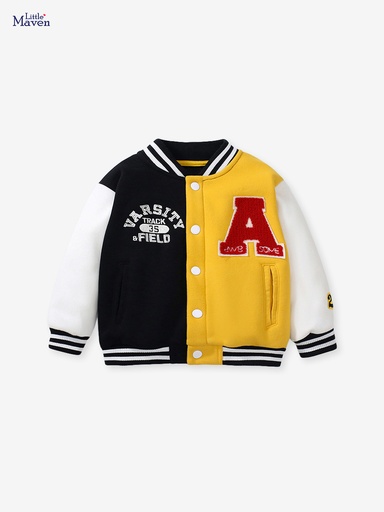 [MB-3232] Little Maven Bumper Jacket Yellow