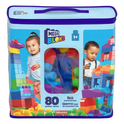Mega Blocks 80 Blocks Big Building Bag