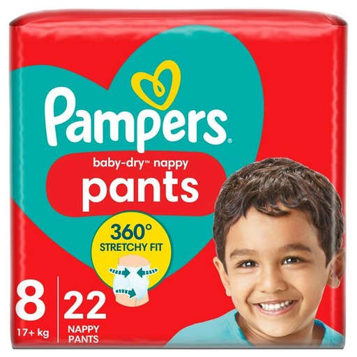 Pampers  Baby Dry Nappy Pant  Size 7&8