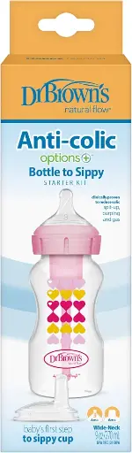 Dr Browns Anti-colic Bottle To Sippy Starter Kit