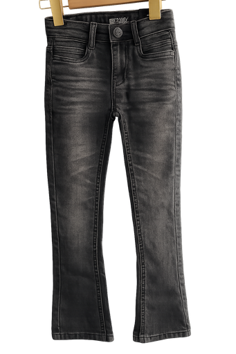 No Way Monday Denim Flared Jeans - Dark Grey 