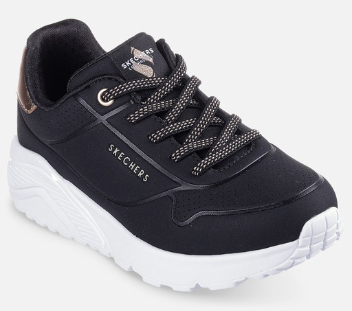 Skechers Kid's Uno Lite (Black & White)