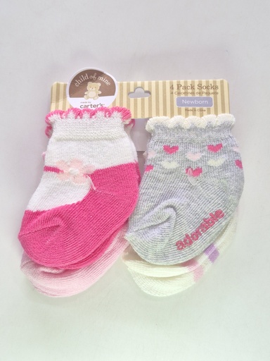 Child Of Mine 4 Packs Socks (Newborn)