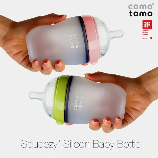 Como tomo Double Silicon Feeding Bottle